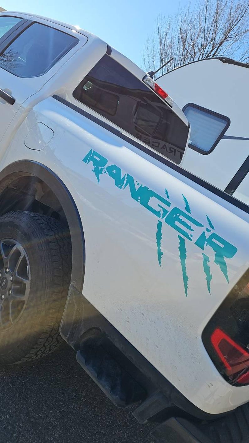 Ford Rangers with decal